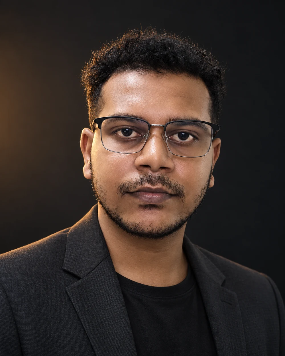 Professional studio portrait of Dipu, Esmattoha Mondal